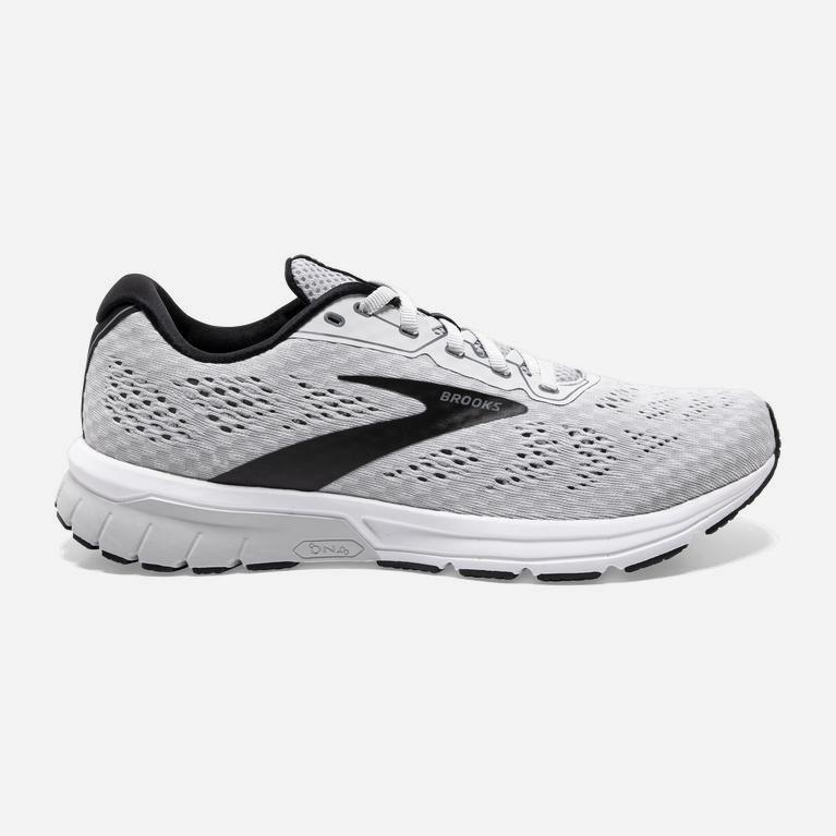 Brooks Men's Anthem 4 Neutral Road Running Shoes Singapore - Grey/Black/White (48120-NYMA)